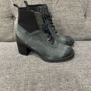 Matisse Moss Leather Lace Up Ankle Boots Women Size 8.5